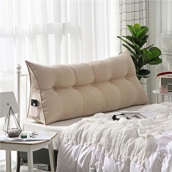 

cushion/decorative pillow high-grade luxury simple bed cushion double sofa tatami soft bag removable for sleeping