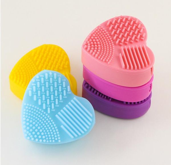 

make up brush cleaner pad scrubber board cleaning mat makeup cosmetic tool brushes