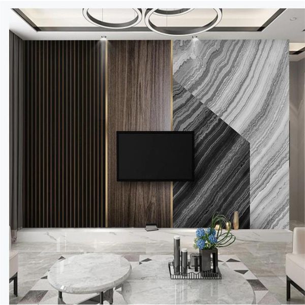

wallpapers modern 3d murals wallpaper for living room minimalist marble abstract geometric wood grain background wall