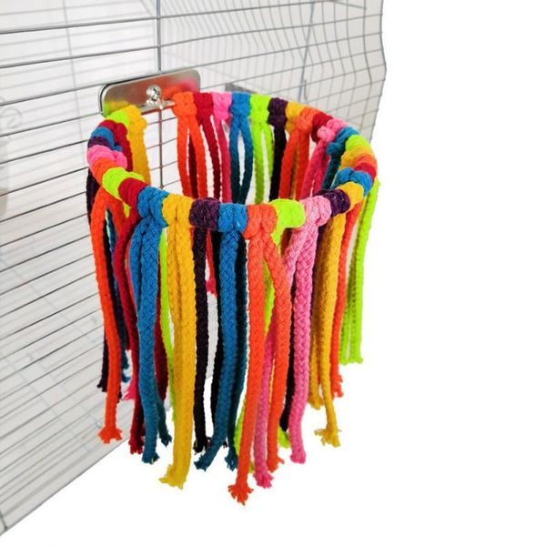 

other bird supplies pet parrot toy cotton rope funny toys chewing bite hanging bridge string cage swing climb chew for small medium