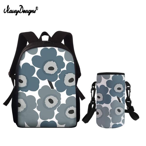

school bags noisydesigns colorful poppy floral pattern bag girls pretty schoolbag for junior student good quality backpack set custom