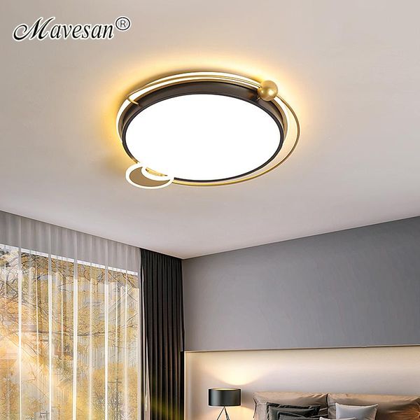 

square/round led ceiling lights for bedroom kitchen living room lusure surface mounted aluminum lamps light fixtures ac90-260v