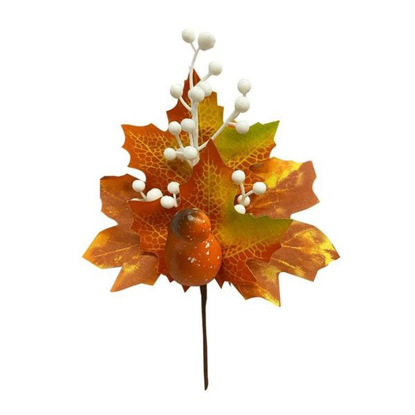 

decorative flowers & wreaths faux flower artificial branches harvest festival pvc elegant autumn halloween decoration cutting pine cone fall