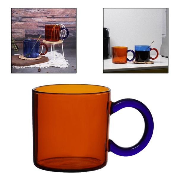 

mugs thickened glass coffee cup crystal clean look 300ml for cappuccinos tea bag water wine and cold drinks