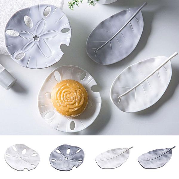 

soap dishes 1pc starfish drain tray leaf shape dish portable holder storage bathroom supplies