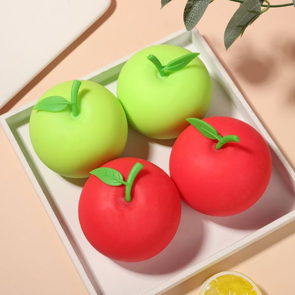 Zappelspielzeug Squishy Apple Vent Ball Dekompressionssimulation Obstpresse Stress abbauen Anti-Stress Hand Squeeze Venting Toys Lustige Weihnachtsgeschenke