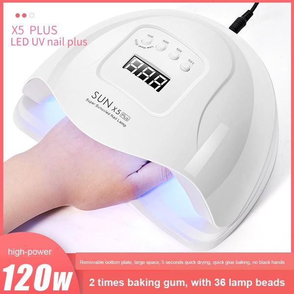 

nail dryers 120w lamp four-speed intelligent induction potherapy extension polish baking light therapy