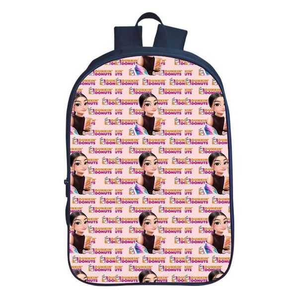 

charli damelio backpack all-match junior high school student schoolbag kids cartoons bag casual teenage customize