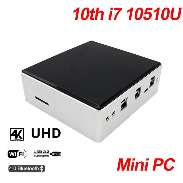 

gaming mini pc 10th intel core 10510u windows 10 wifi vga dp type-c gigabit ethernet office computers deskwith fan pcs