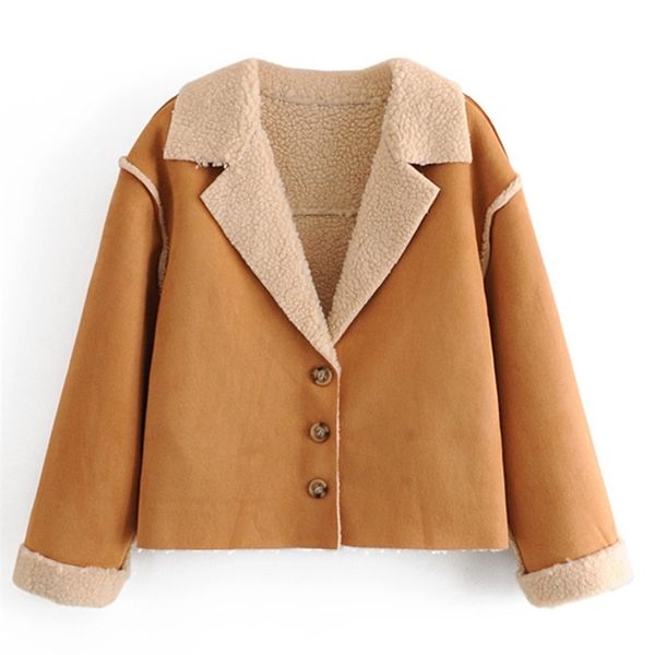 

women's coat turn-down collar single breasted female winter overcoat fashion long sleeve casual 210524, Black;brown