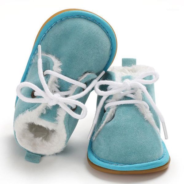 

first walkers winter blue male and female baby warm boots rubber-soled non-slip shoes 0-1 year old toddler1