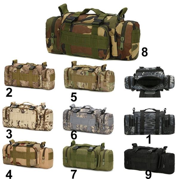 

military waist bag waterproof tactical sling pack outdoor sport rucksack camping carry belt bags molle pouch men hip