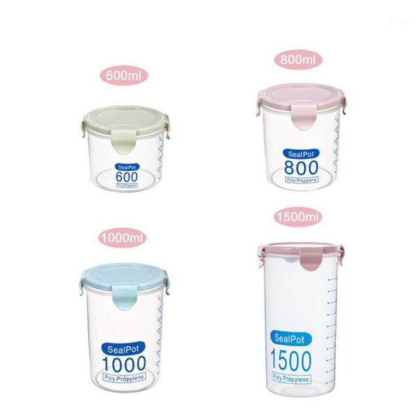 

storage bottles & jars bottle large plastic box of thickened grains transparent fresh home kitchen dry goods tank