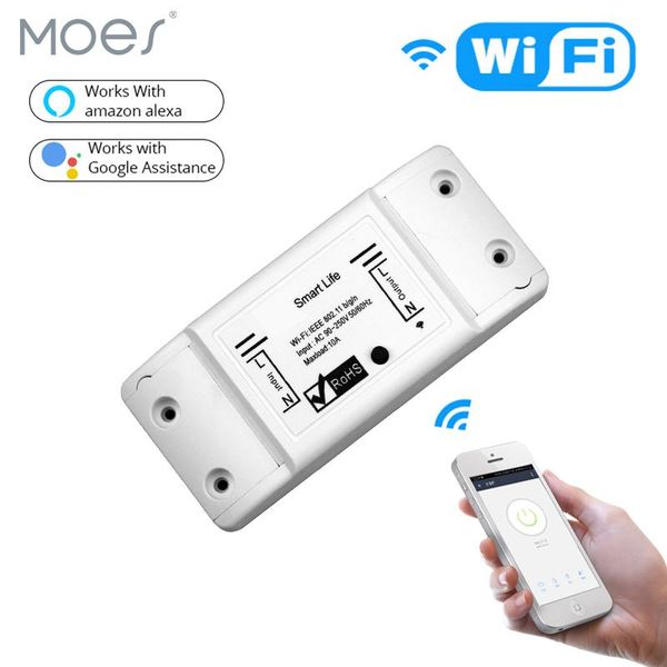 

smart home control diy wifi light switch universal breaker timer life app wireless remote works with alexa google