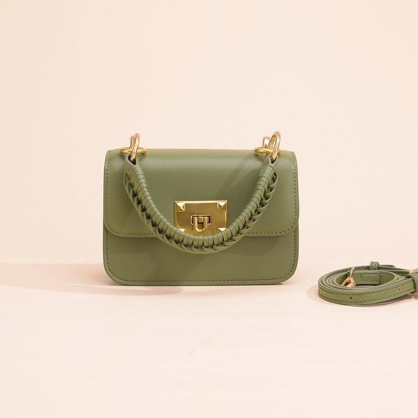

doudou mini bag 2021 women's genuine leather fashion trend single shoulder woven portable small square evening bags