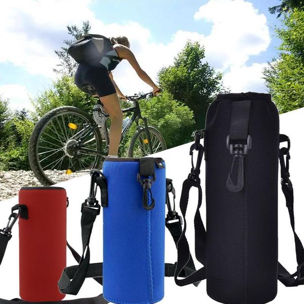 

portable bag for water bottle protective cover outdoor holder strap pouch camping practical