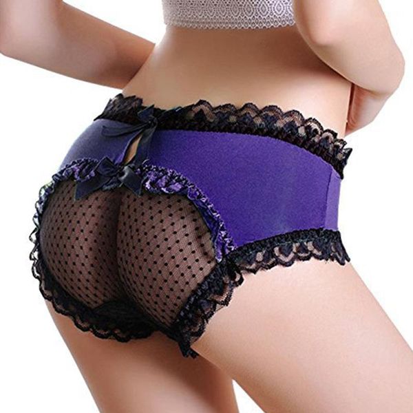 

women's panties fashion ladies low waist briefs lace open thong solid slim breathable, Black;pink
