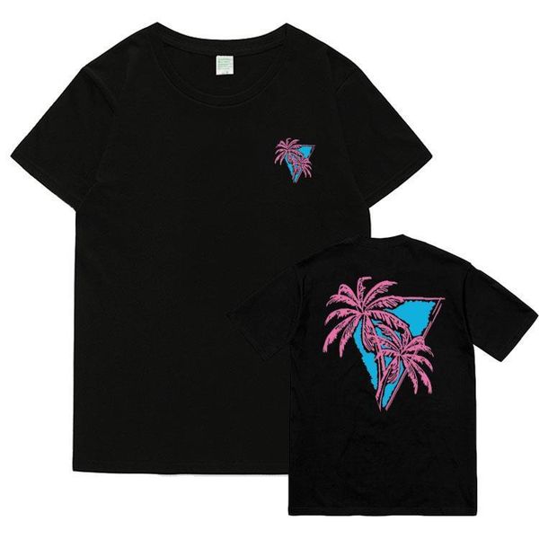 

kpop got7 polyester jb same women cartoon trees printing o neck t shirt fashion short sleeve lovers loose, White