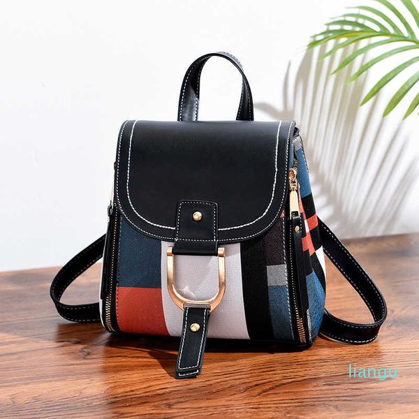 

fashion women backpack school bag new pu leather travel backpacks waterproof large capacity women bags for teenage