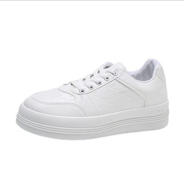 

small white shoes women's 2022 new fashion japanese students thick-soled casual shoes are good with big toe bread shoe