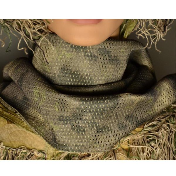 

cycling caps & masks camouflage tactical scarf riding mesh breathable, Black