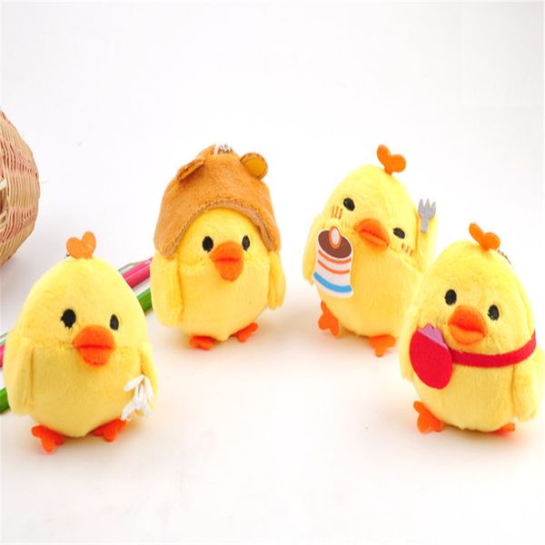 

4designs little stuffed chicken toy doll plush gift key chain