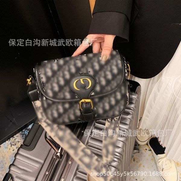 

70% off exclusive embroidered canvas flap saddle bag luxury women's diagonal