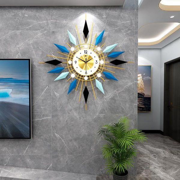 

wall clocks european style light luxury clock living room home decoration simple creative fashion electronic