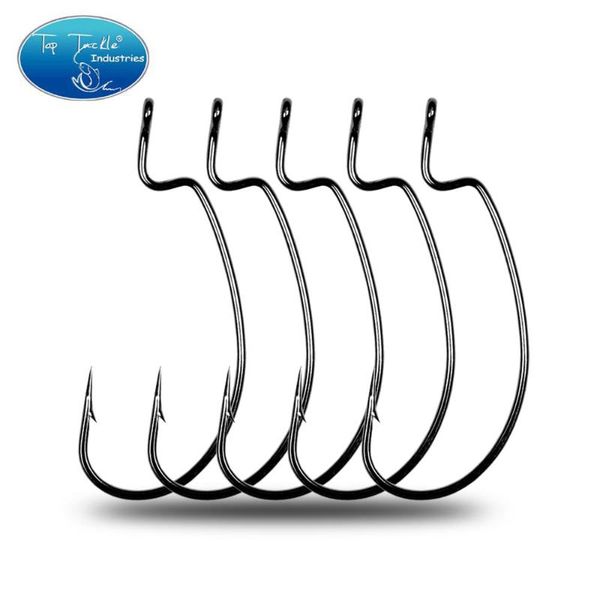 

lure 903-b fishing hooks jig crank big bass hook black high carbon steel barbed for soft