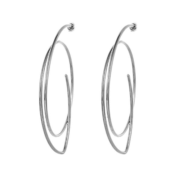 

dangle & chandelier zhini 2021 geometric distortion irregular drop earrings for women punk gold silver color big earring jewelry pendientes