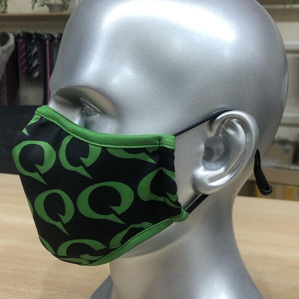 

pinhole green printed full floor breathable cloth black insert adjustable ear mask