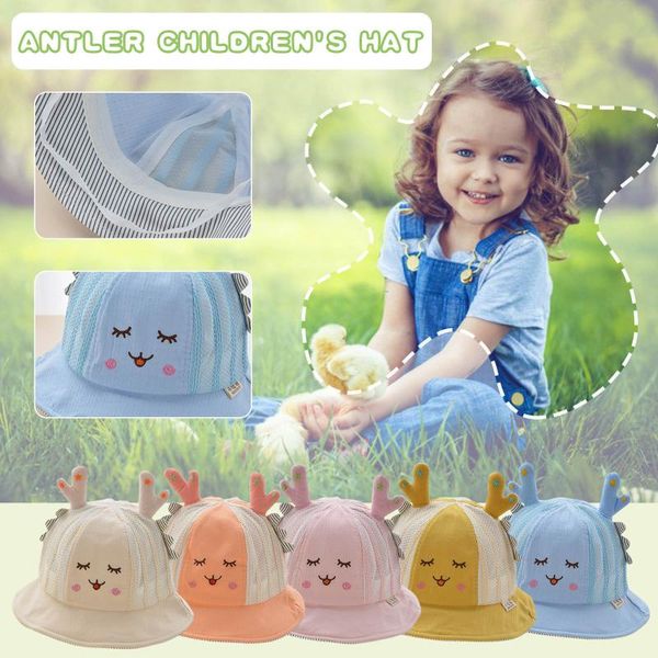 

caps & hats summer born baby hat fashion boy girl cartoon 3d deer sun cute bucket accessoires bÃ©bÃ©#y3, Yellow