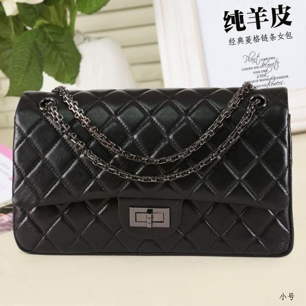 

evening bags rhombus chain bag sheep leather classic high-end shoulder messenger wholesale