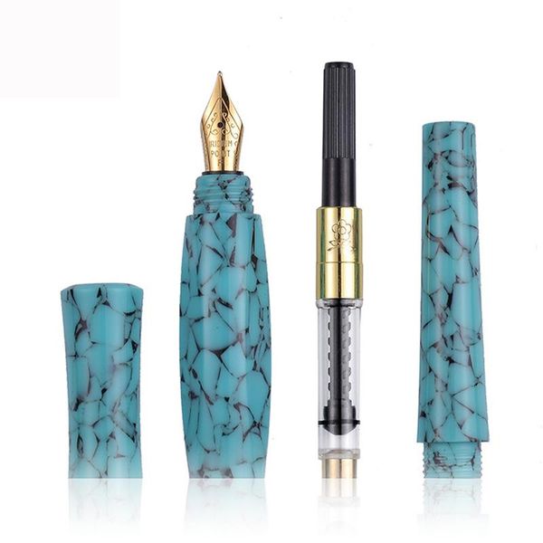 

fountain pens montagut exquisite celluloid pocket size iridium fine nib 0.5mm pen professional stationery writing tool gift