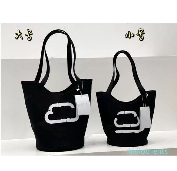 

designer women's black big and small letter shopping bag size 29*20cm23*18cm