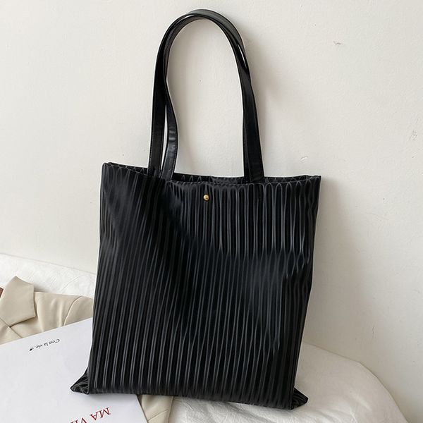 

5pcs stuff sacks women pu vertical section large capacity hasp handbag