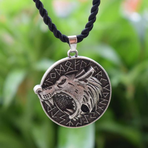 

1pcs viking rune wolf necklace amulet men gift chains, Silver