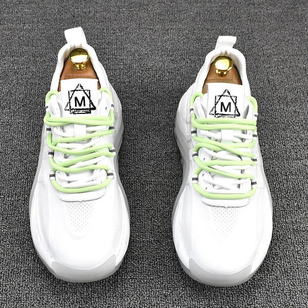 

luxury leather lace up casual business wedding shoes fashion men's flats sport walking sneakers spring comfortable masculino loafers y8, Black