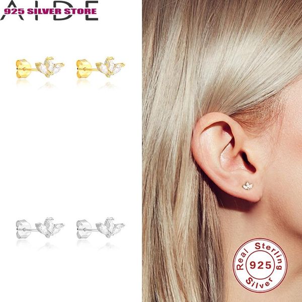 

stud aide 925 silver earrings for women 2021 trend horse eye cz crystal 1 pair fashion jewelry boucle oreille femme, Golden;silver