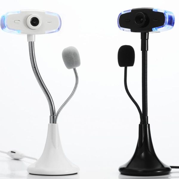 

webcam hd 1080p pc web camera with microphone led light usb cable drive cam for desklapcomputer webcams