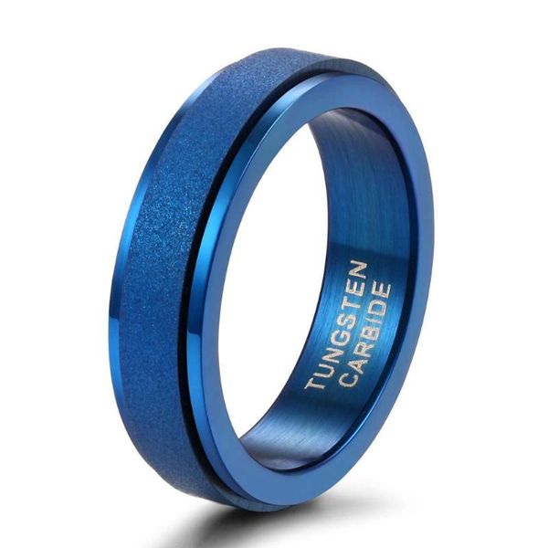 

wedding rings somen blue 6mm men tungsten female vintage mascrub rose gold colorful for women rainbow couples, Slivery;golden