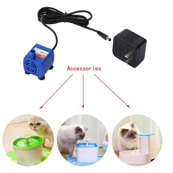 

dog bowls & feeders pet cat fountain replacement pump quiet healthy hygienic dogs cats water drinker feeder with power adapter uk us eu plug