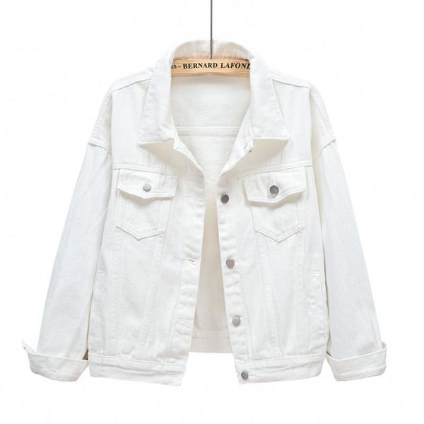 

women's jackets denim jacket 2021 spring candy color jean fashion long sleever casual short streetwear korean coats, Black;brown