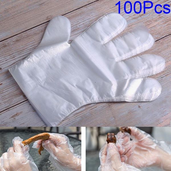 

transparent disposable gloves thin film glove safety for cleaning