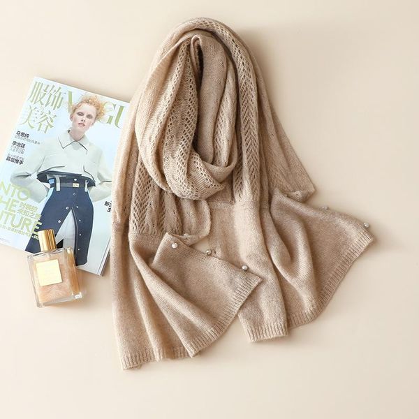 

scarves multifunctional 100% cashmere travel wrap and shawls, Blue;gray