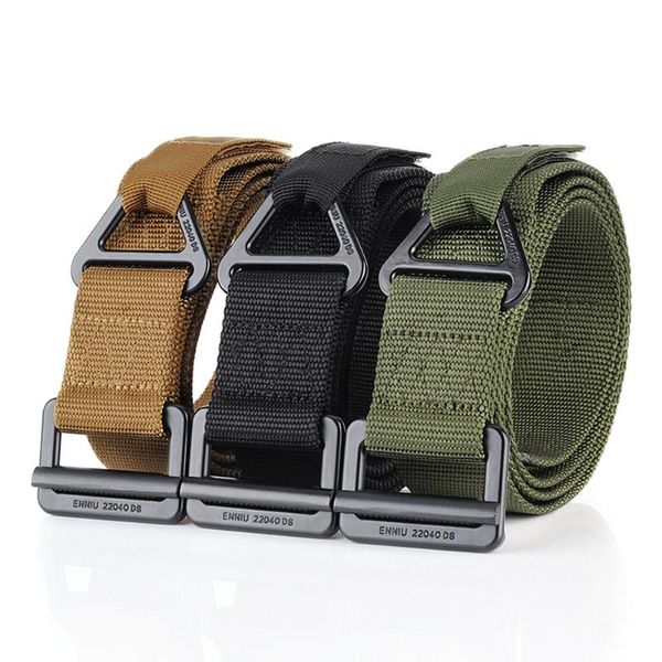 

tactical belt military nylon quick release equipment for outdoor camping mountaineering climbing training hunting waist support, Black;gray