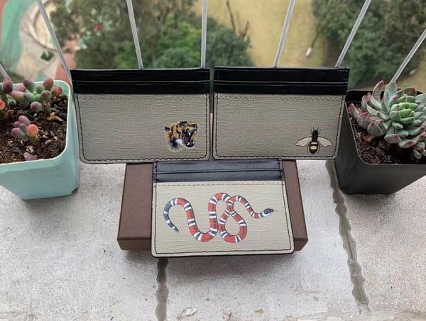 

bee tiger men and women fashion classic brown flower checkered black plaid casual credit card id holder leather ultra slim wallet packet bag, Brown;gray