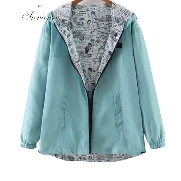 

women's jackets autumn casual hoodies 2 wears 6 solid color loose women coat jl-dys918, Black;brown