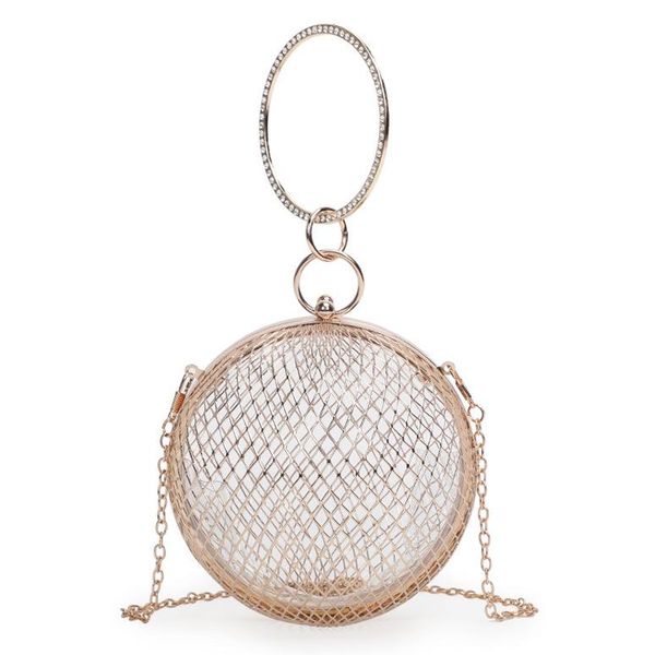 

metal tennis cutout shoulder crossbody female hand wild evening bag bags
