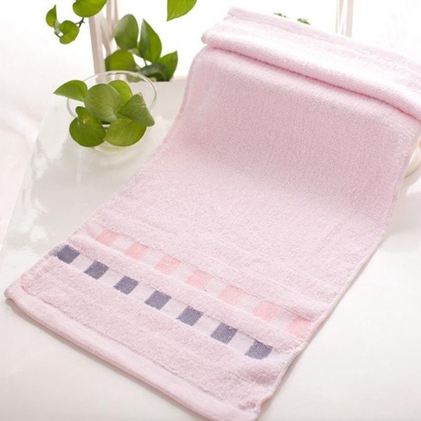 

towel 1pcs simple solid color thick home use gift 73*33cm